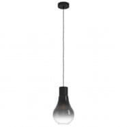Eglo CHASELY Подвесной потолочный светильник (люстра) CHASELY, 1Х40W, E27, H1100, Ø200, сталь/стекло, черны 43129