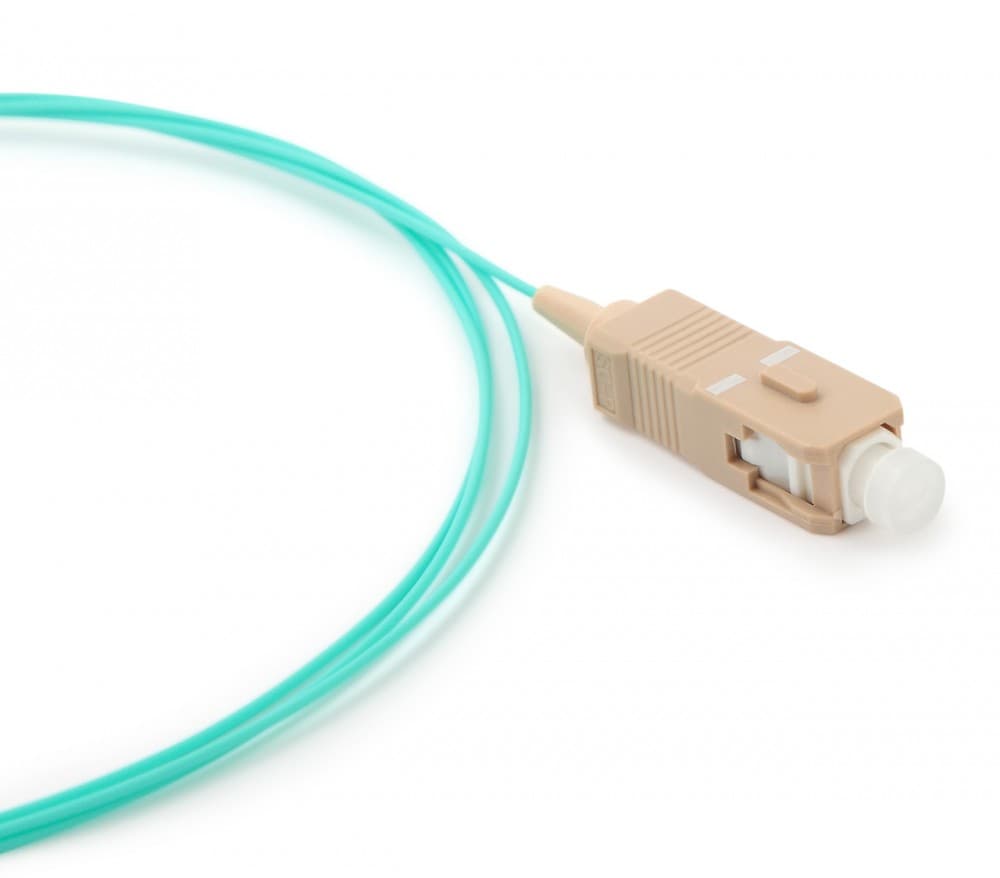 Hyperline FPT-B9-503-SC/PR-1M-LSZH-AQ Пигтейл волоконно-оптический MM 50/125(OM3), SC, 1 м, LSZH 34486