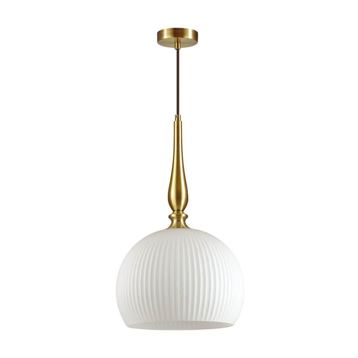Odeon Light 4765/1 ODL21 белый/бронзовый Подвес E27 60W RUNGA — миниатюра 1