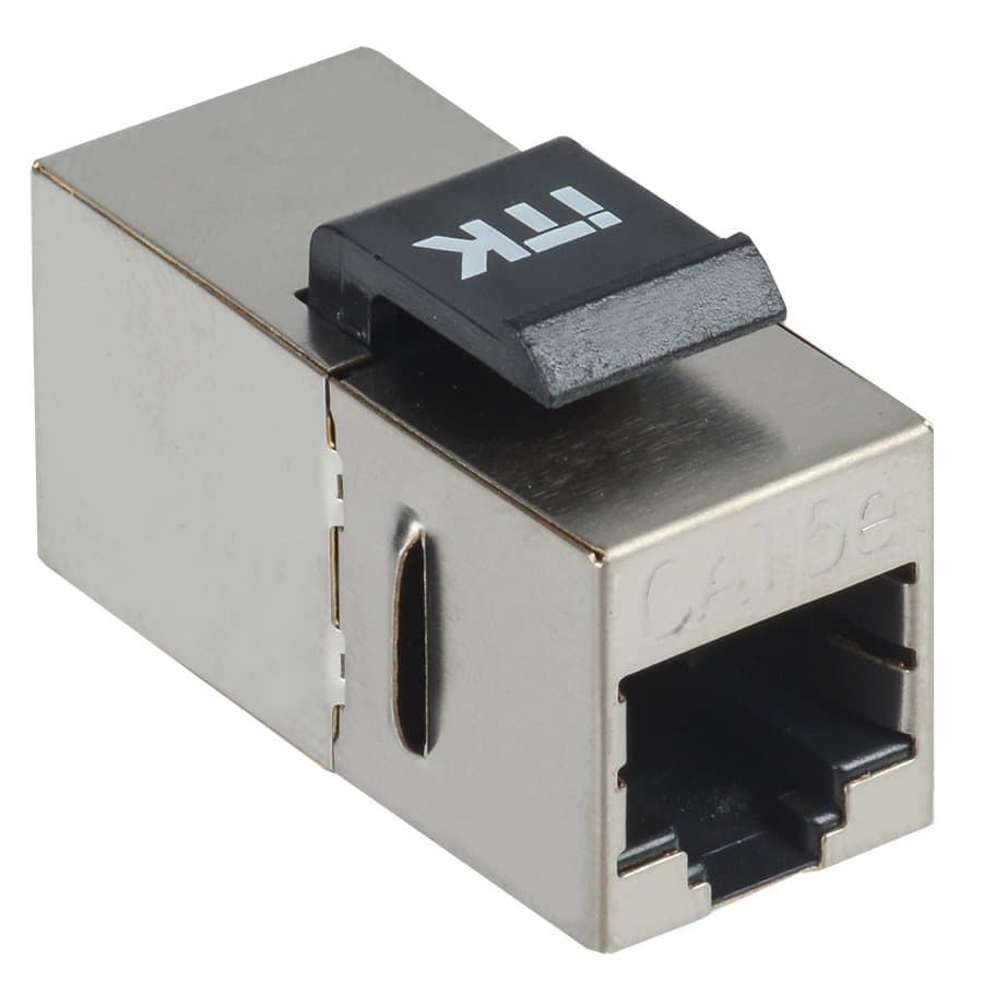 IEK ITK Проходной адаптер кат. 5E FTP RJ45-RJ45 Keystone Jack CS7-1C5EF