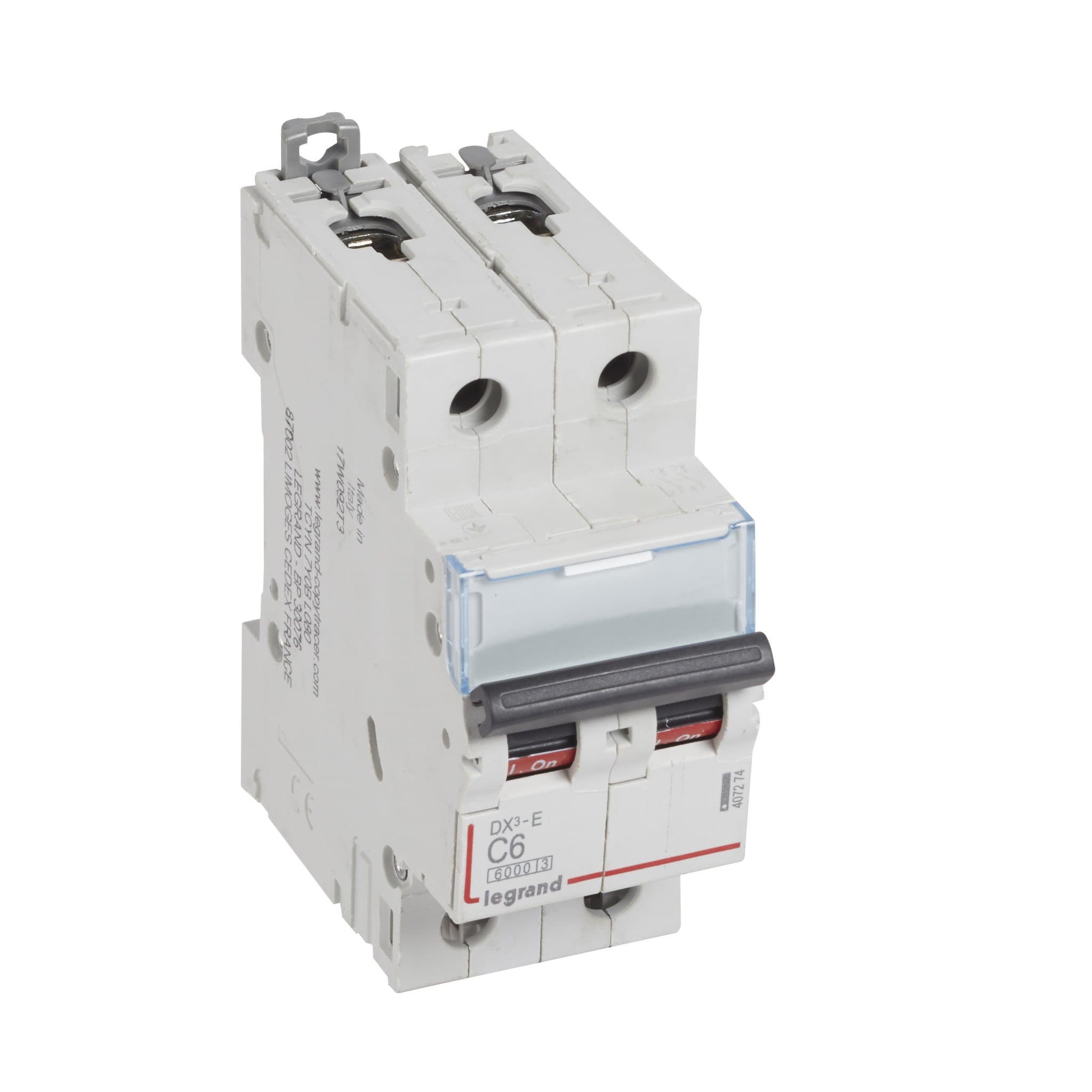 Legrand DX3-E Автоматический выключатель 2P 6А (С) 6000/6kA 407274 — миниатюра 1