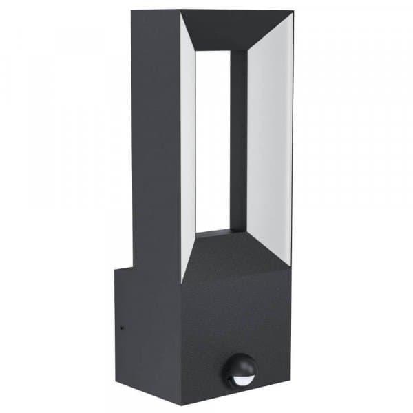 Eglo 98726 Уличный светод. светильник настенный RIFORANO c датч. дв-я, 12W(LED), L110, H290, A95, литой а — миниатюра 1