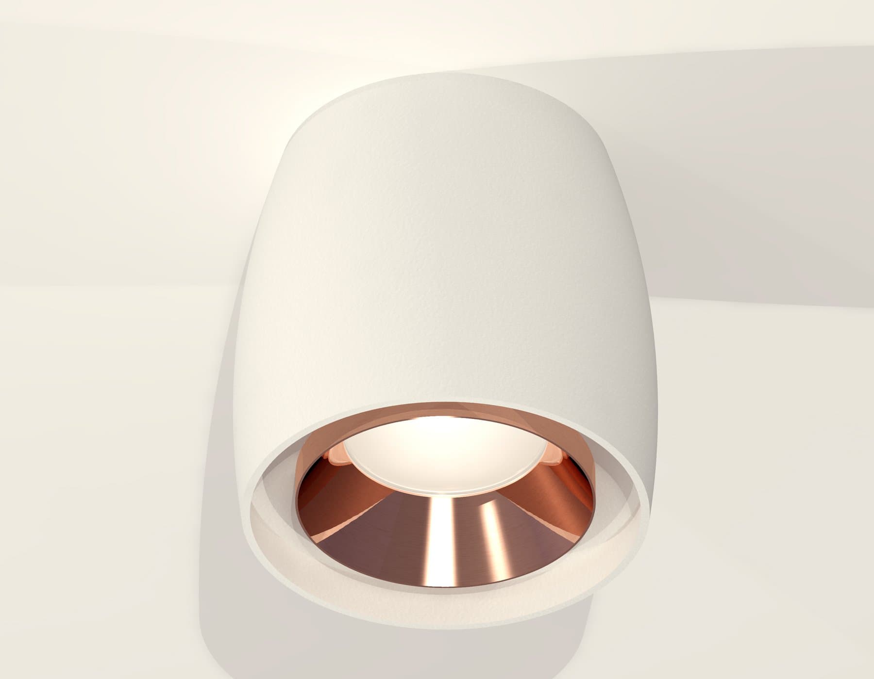 Ambrella Комплект накладного светильника XS1141005 SWH/PPG белый песок/золото розовое полированное MR16 GU5.3 (C1141, N7035) — миниатюра 3
