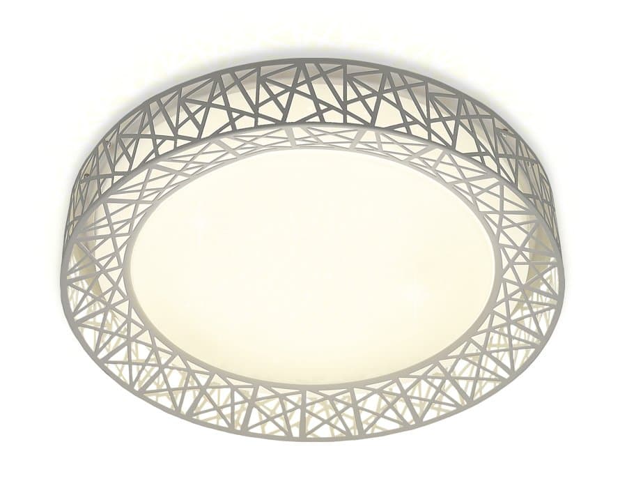 Ambrella Потолочный светодиодный светильник с пультом FF122 WH белый 72W D500*95 (ПДУ ИК)