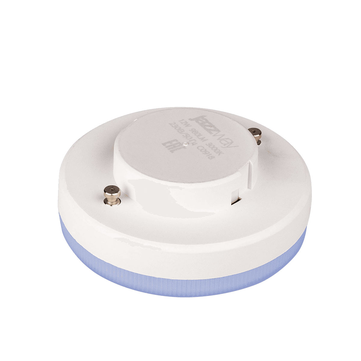 Jazzway Лампа светодиодная (LED) «таблетка» d75мм GX53 100° 12Вт 220-230В матовая тепло-белая желтая 3000К .1029102 — миниатюра 2