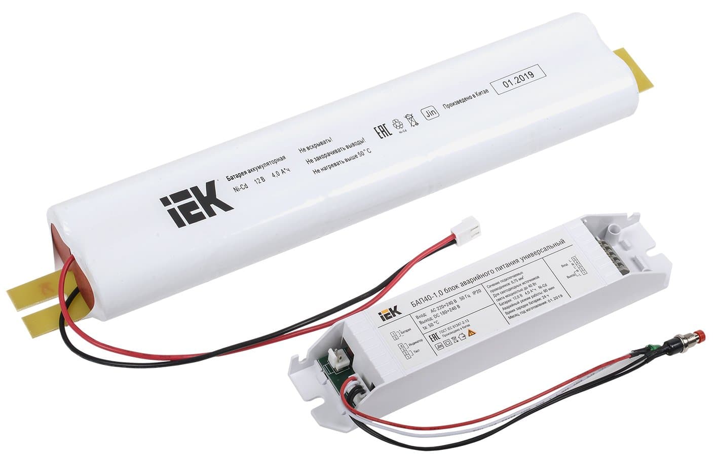 IEK Блок аварийного питания БАП40-1,0 универс. для LED IP20