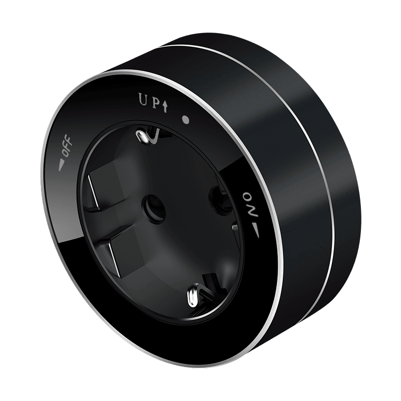 Systeme Electric MultiTrack Антрацит Розетка 2К+З круглая 16А/250В