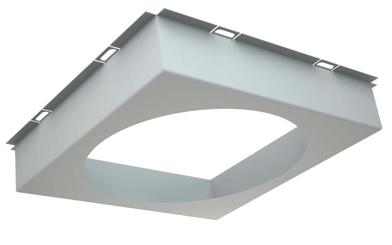 СТ Рамка Грильято SL/DL (SAFARI, PILOT) 159х159хd113 (75х75х50 lamel 10mm) silver 2170000460