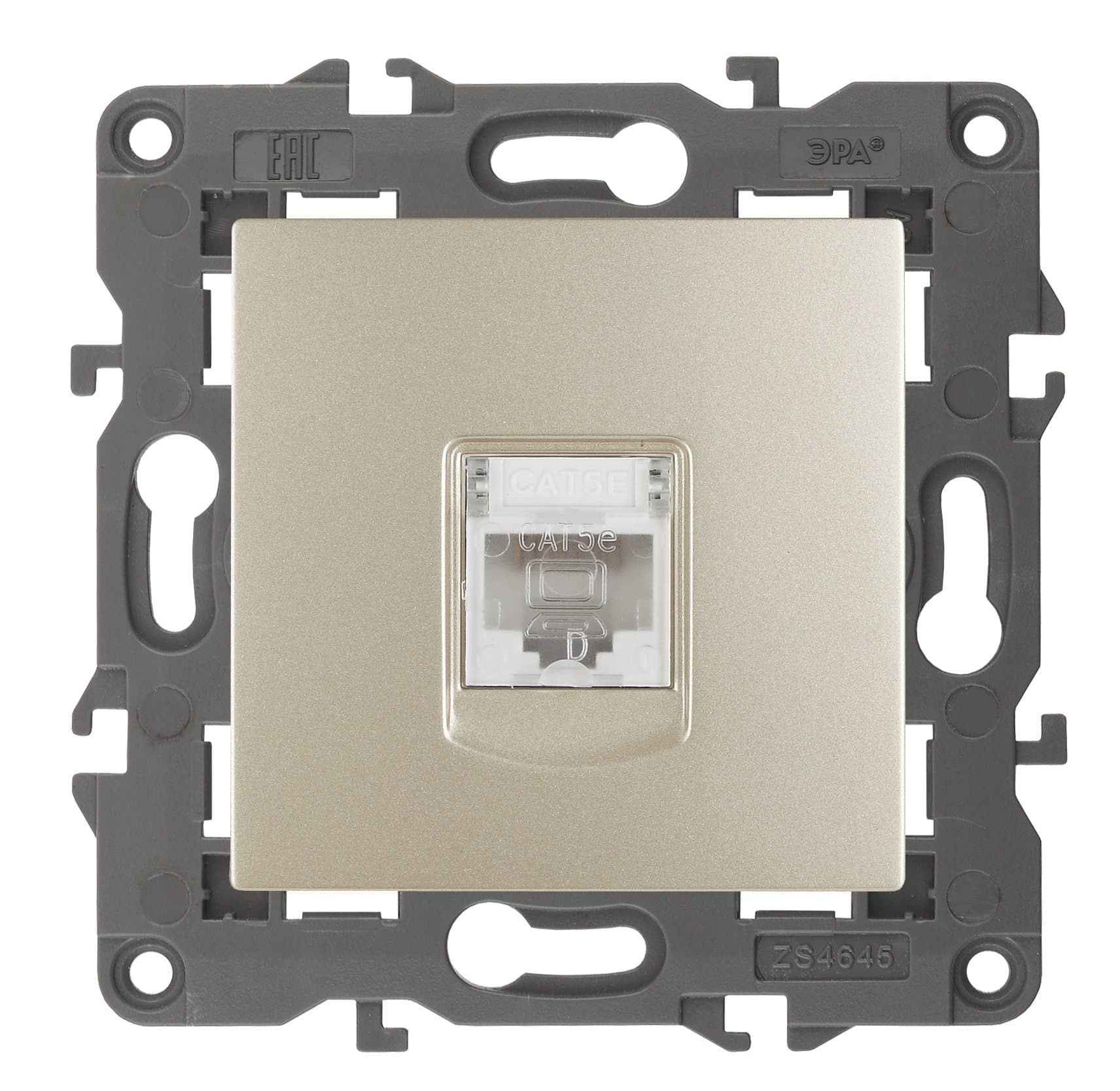 ЭРА 14-3107-04 Elegance Шампань Розетка комп RJ45
