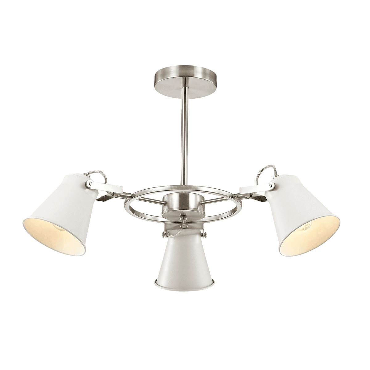 Lumion 3591/3C LN18 118 никель Люстра на штанге E27 3*60W 220V ARUDIS — миниатюра 1
