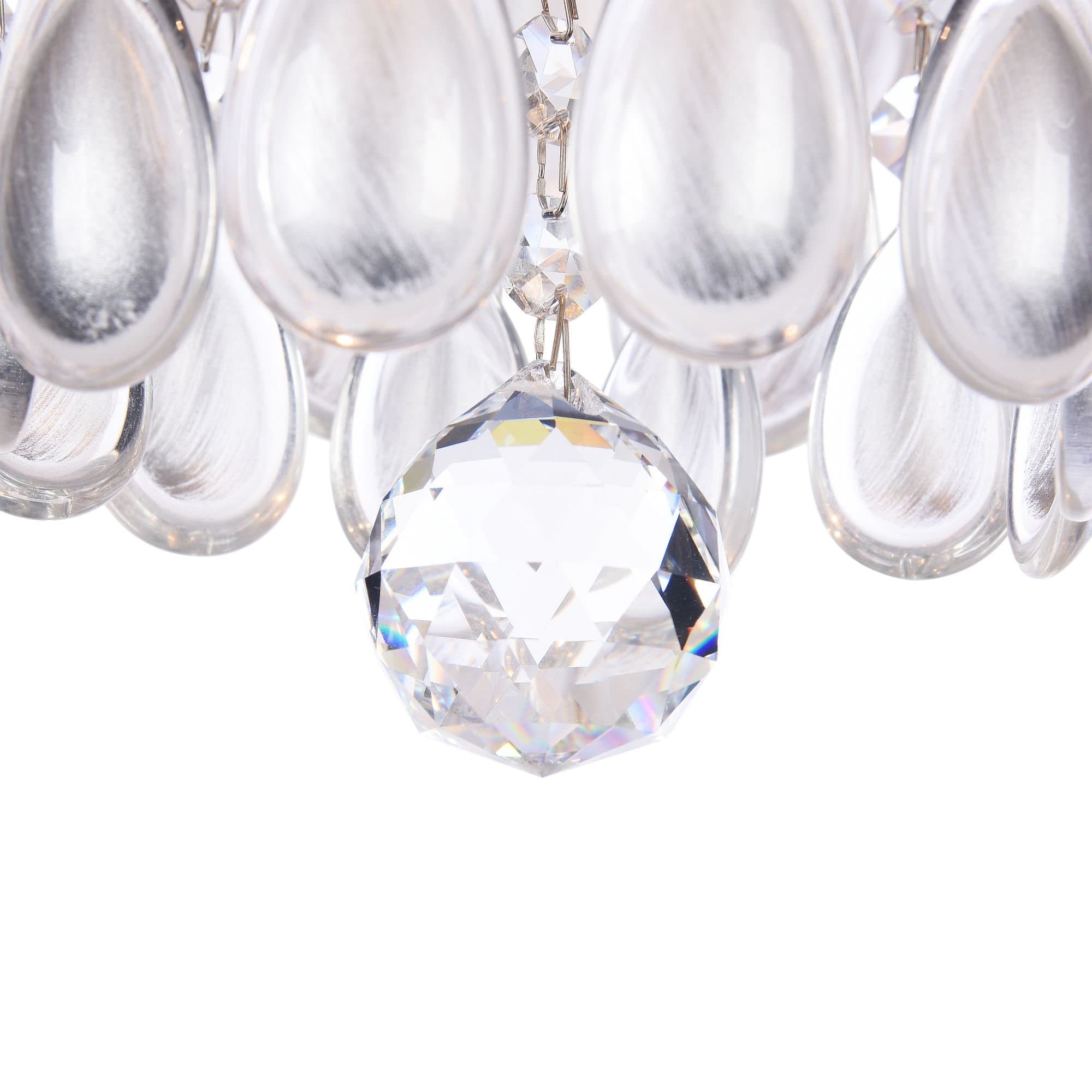 Freya Classic Chabrol Серебро Люстра E14 40W FR2302CL-04S — миниатюра 4