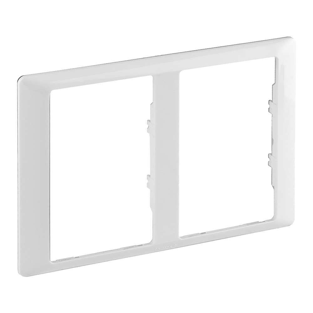Legrand Valena LIFE Белая Рамка для двойных розеток 2-постовая 754222