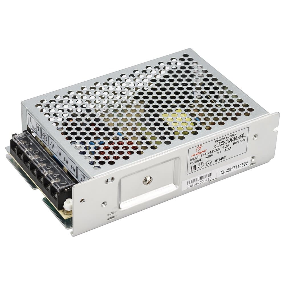 Arlight Блок питания HTS-100M-48 (48V, 2.2A, 100W) (IP20 Сетка, 3 года) 015941