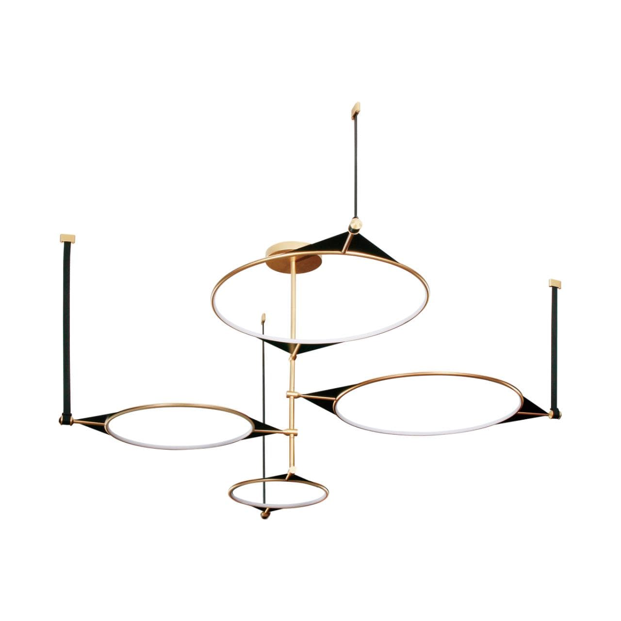 Odeon Light 4995/150L L-VISION ODL23 377 матов.золотой/черный/металл/акрил Люстра LED 150W 3000K VIKEMA