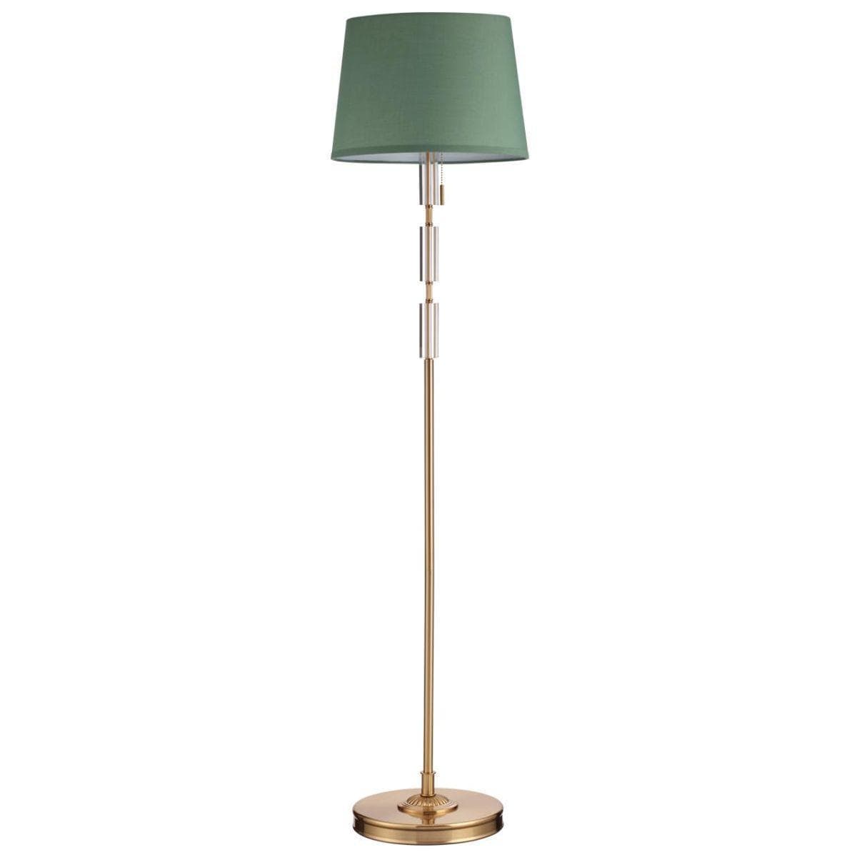 Odeon Light 4887/1F MODERN ODL_EX22 53 бронзовый/зеленый/абажур ткань Торшер E27 1*60W LONDON — миниатюра 1