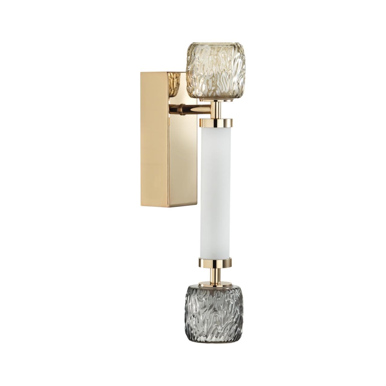 Odeon Light 5426/13WL L-VISION ODL_EX24 21 золотой/белый/дымчатый/коньячный/металл/стекло/акрил Бра LED 13W 3000K KLIFF
