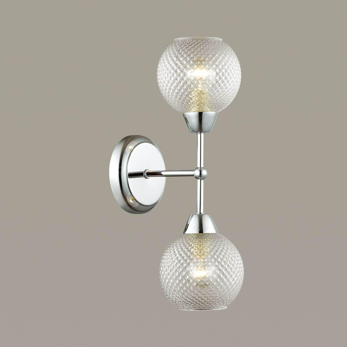 Lumion 4438/2W LN20 049 хром, стекло Бра E14 2*40W 220V EVERLY — миниатюра 3