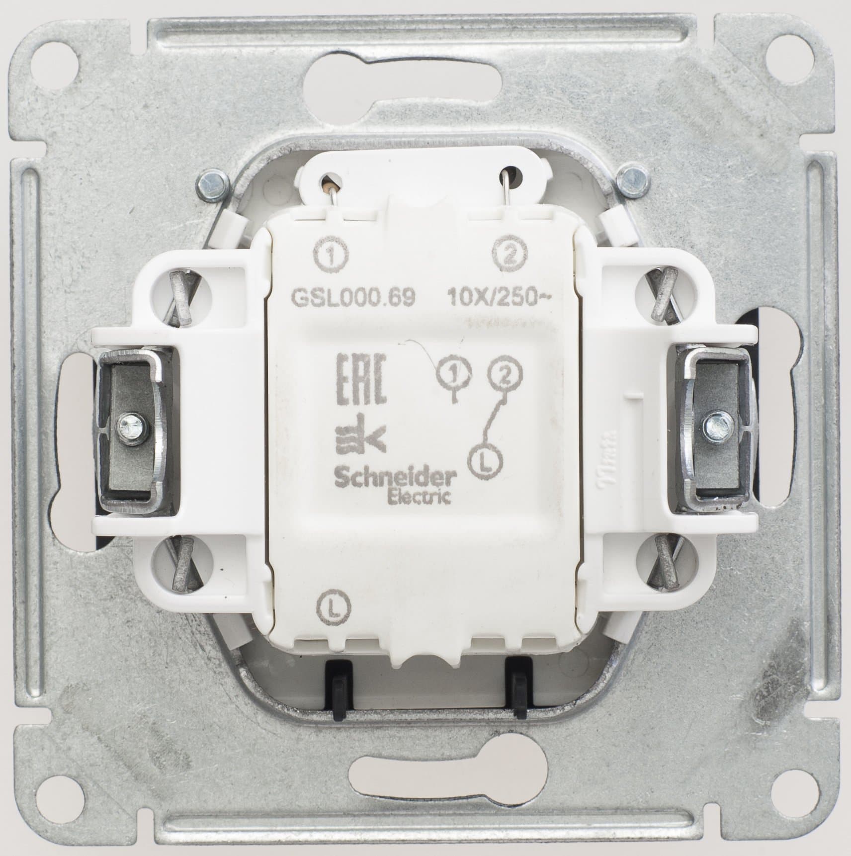 Systeme Electric Glossa Антрацит Выключатель карточный, сх.6 — миниатюра 2