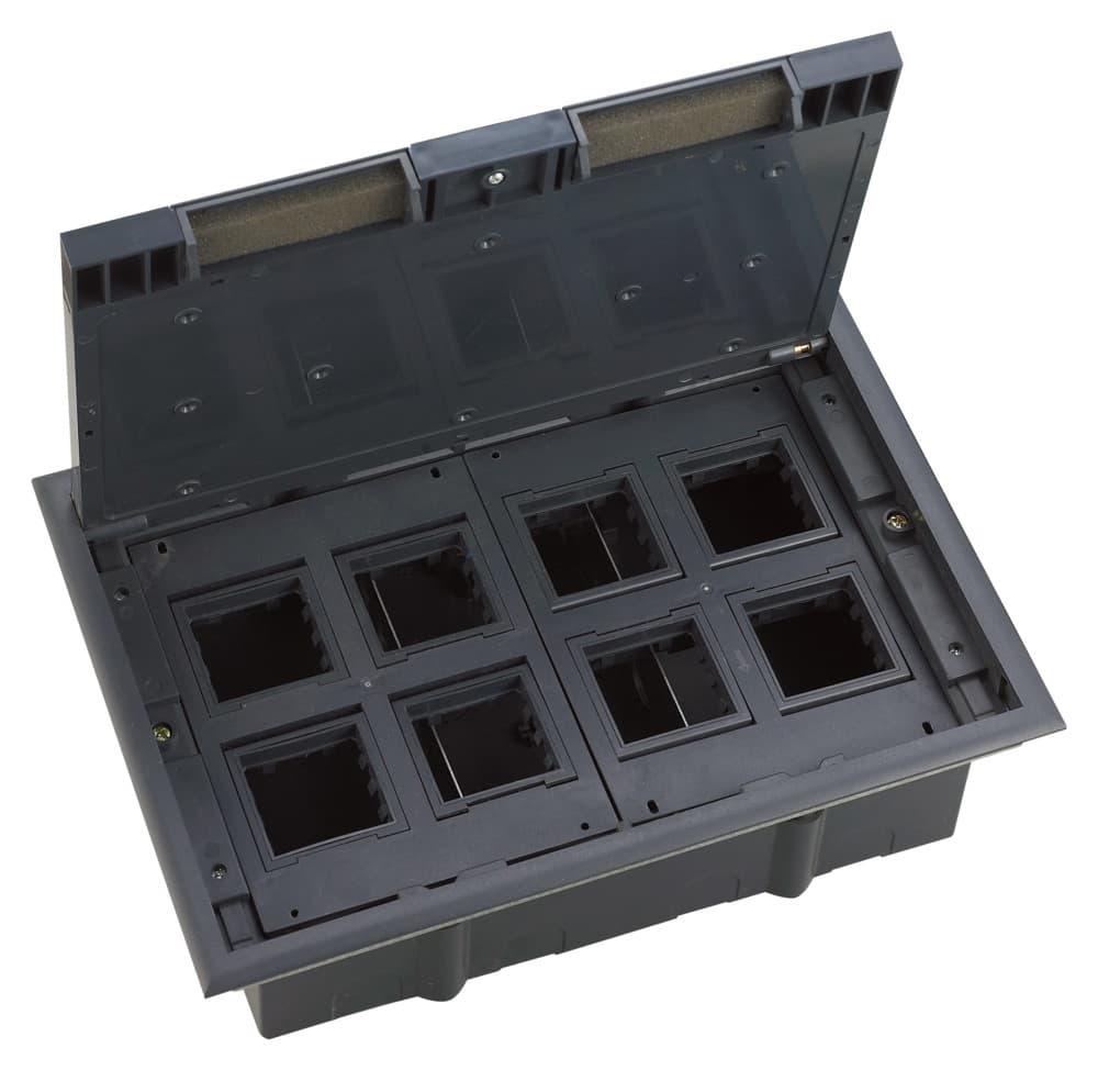 Systeme Elecrtic MultiDesk Люк на 16 модулей IP40 для фальшпола с монтажной коробкой, тип MDK10 — миниатюра 1