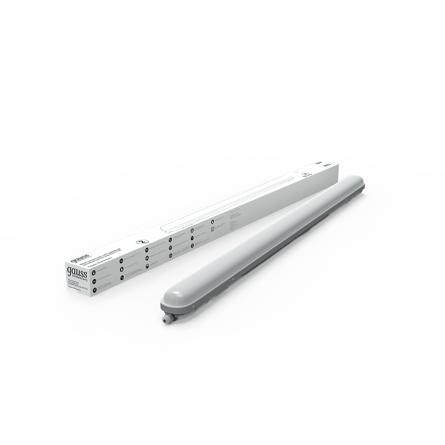 Gauss Светильник линейный СПП-176 Elementary 36W 2880lm 6500K 200-240V IP65 1200*76*66мм LED 864225336 — миниатюра 5