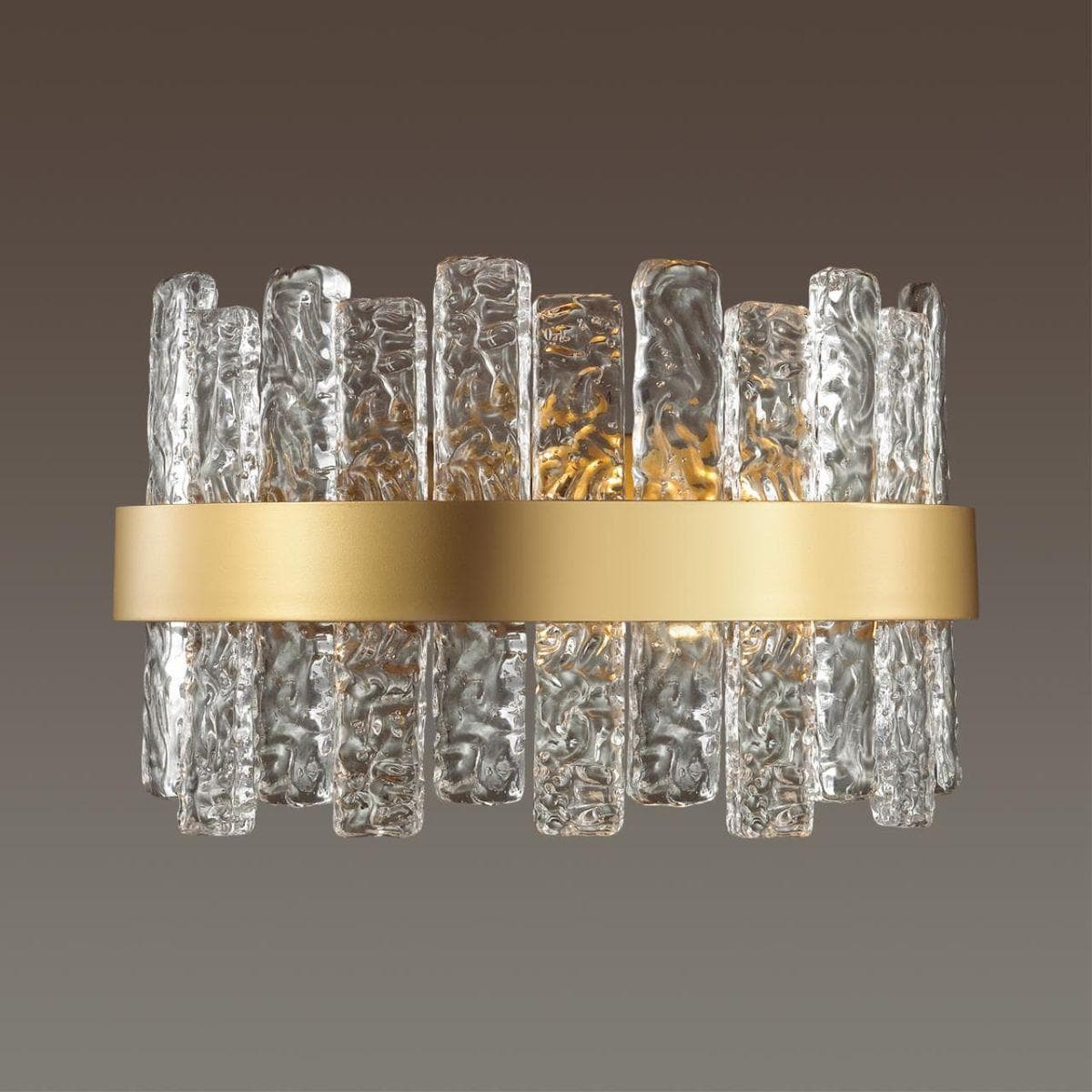 Odeon Light 4938/1W HALL ODL22 365 матов.золотой/прозрачный/стекло/ Бра E14 1*40W MERKALE — миниатюра 3