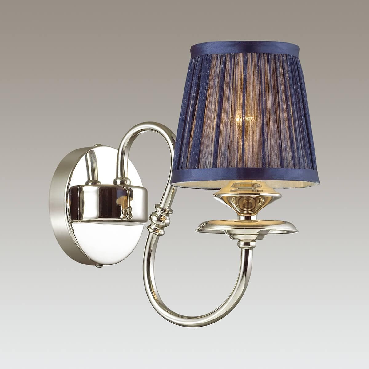 Odeon Light 4191/1W ODL19 503 хром/хрусталь/синий Бра Е14 1*40W MIRELLA — миниатюра 2