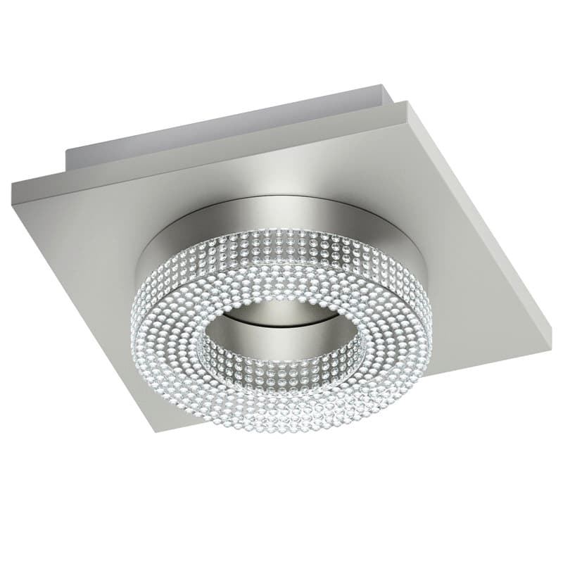Eglo 95662 Cветильник cветодиодный настенно-потолочный FRADELO, 1х4W(LED), 120х120, сталь, хром/пластик