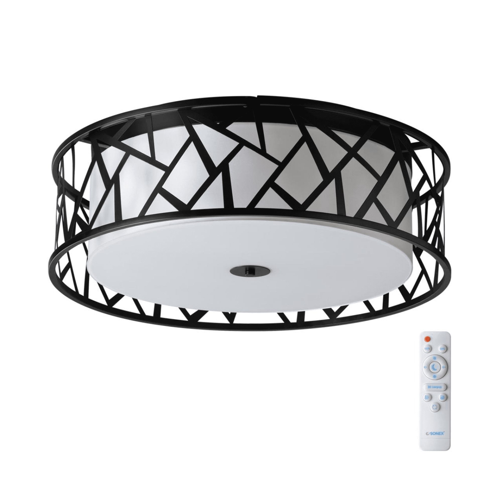 Sonex 7700/60L AVRA LED SN Светильник металл/пластик/белый/черный LED 60Вт 3000-6000K D600 IP20 пульт ДУ FABIANA