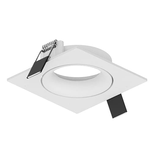 Technolight Рамка Фрейм Твист 85 квадратная поворотная RAL 9016 белая 41006-WH