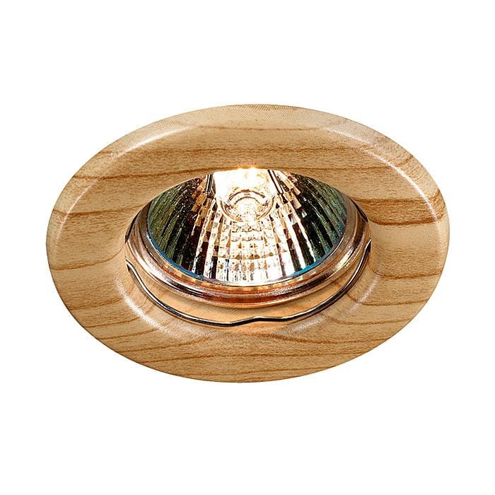 Novotech 369713 NT12 271 светлое дерево Встраиваемый НП светильник IP20 GX5.3 50W 12V WOOD
