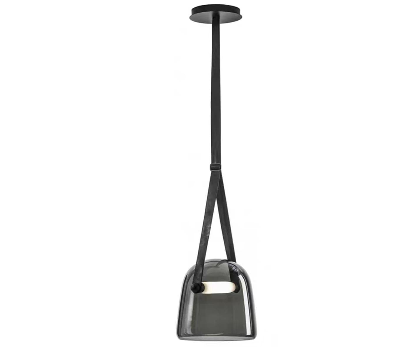 Kink Light 07688-20,19(16) Подвес Зорди черный (плафон серый) d20 h160 Led 12W (4000K)