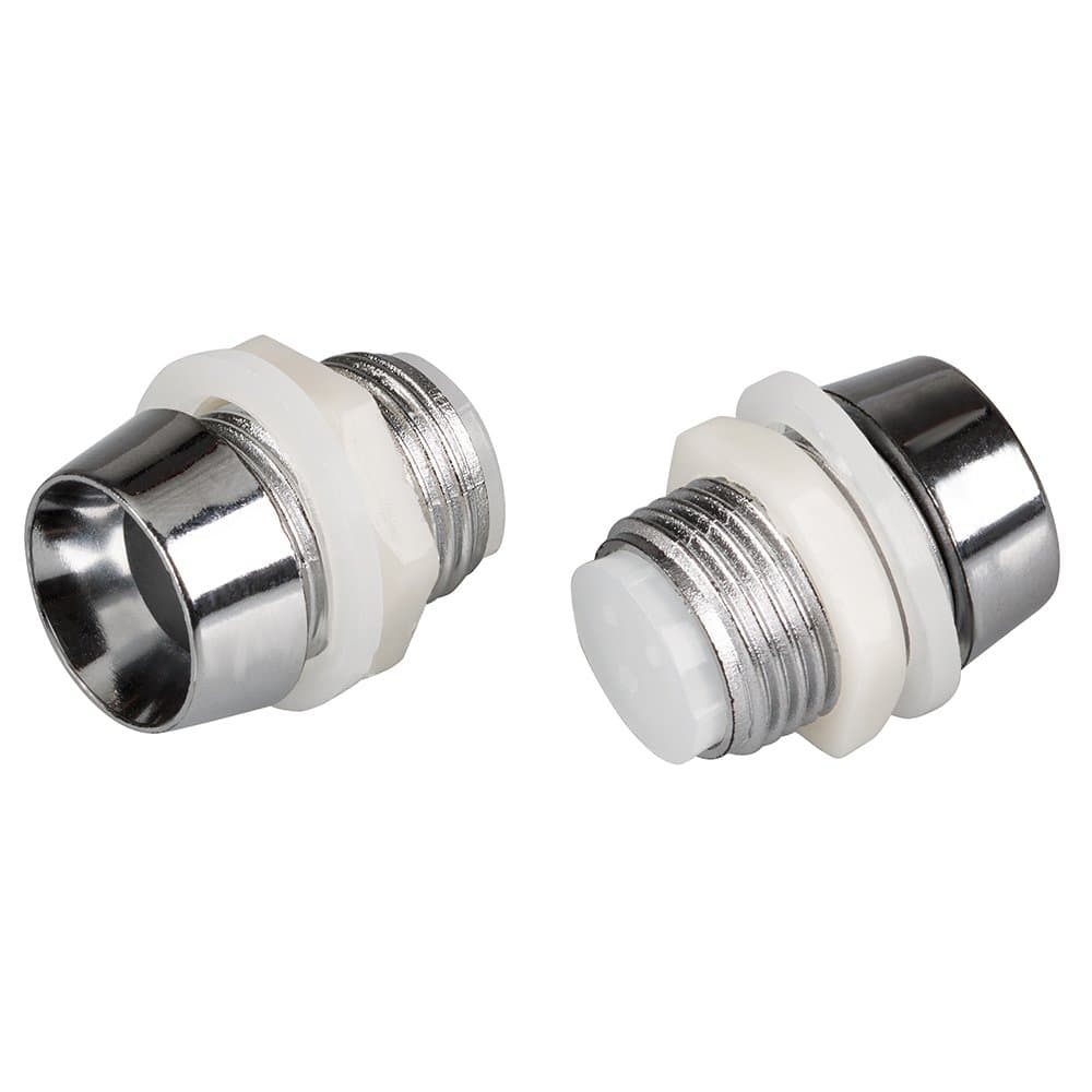 Arlight 10PC Держатель 10мм (хром. пластик, с гайкой) (10мм (круглый)) 026710
