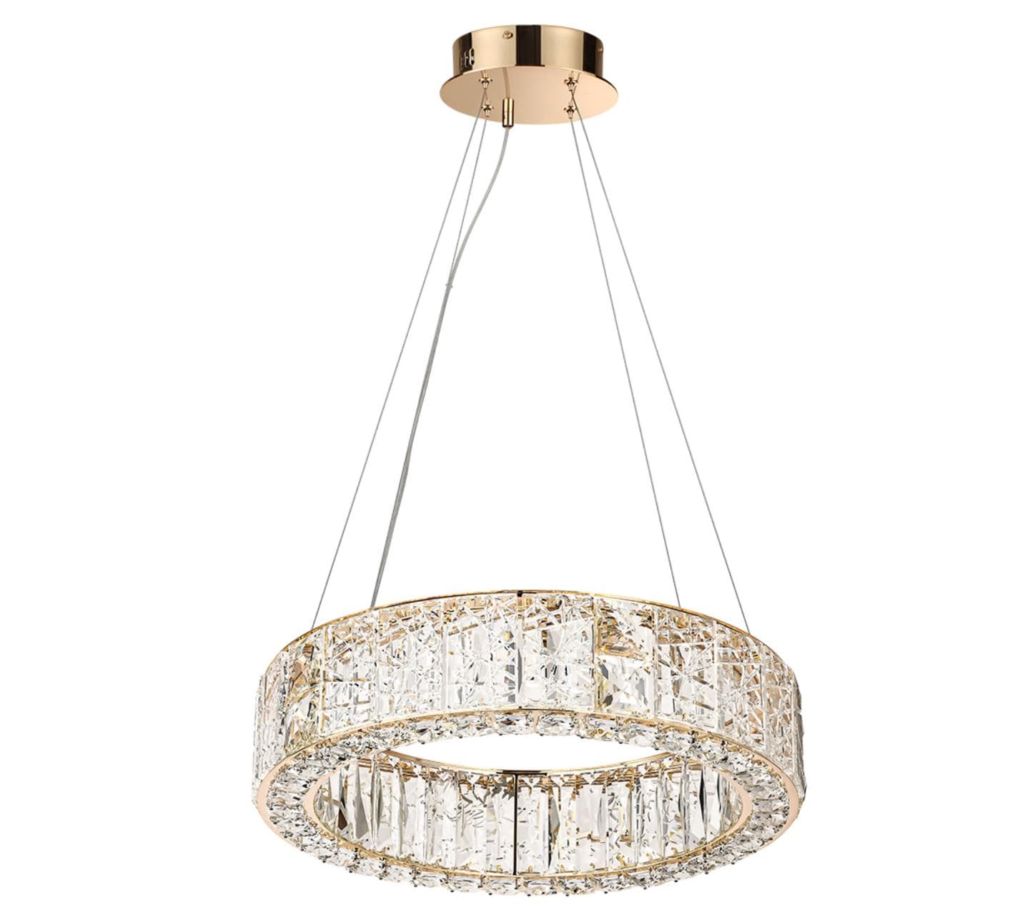 Odeon Light 5071/60L HALL ODL24 493 золото/прозрачный/металл/хрусталь/стекло Люстра LED 60W 3700K VERSION