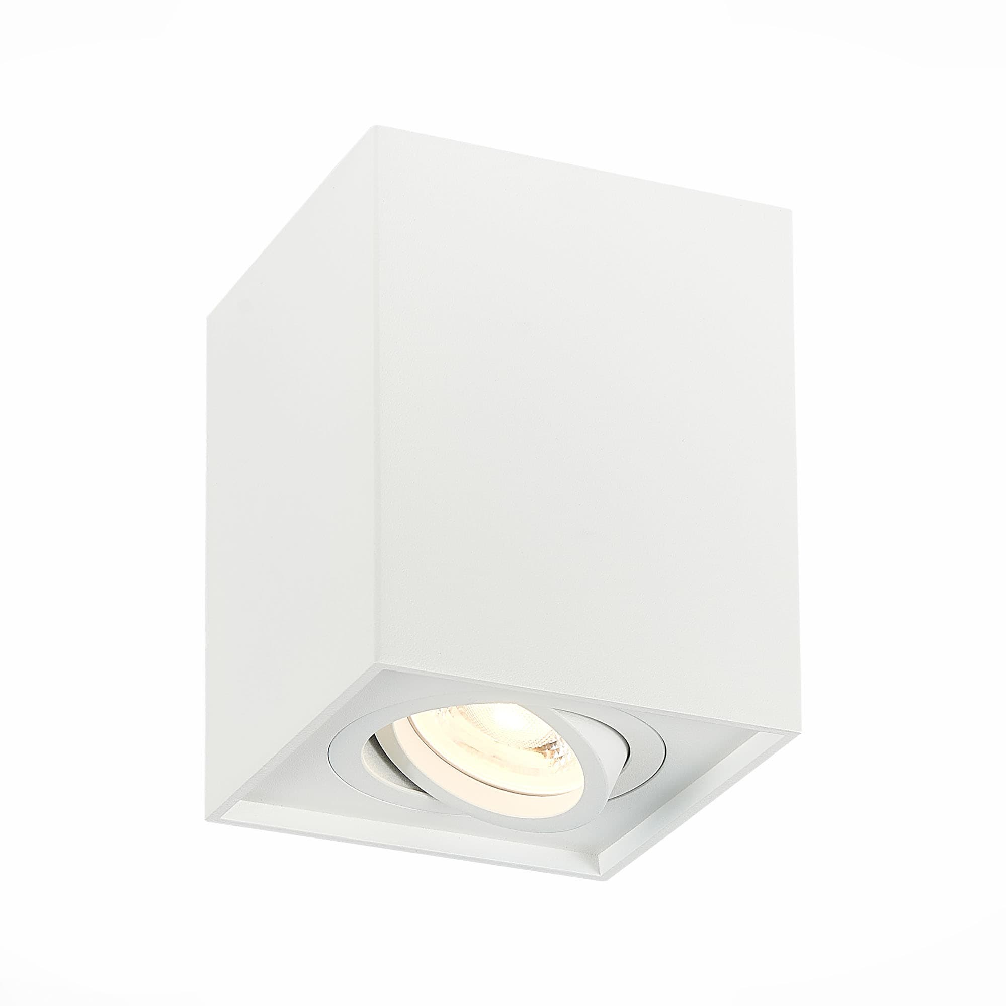 ST Luce ST109.507.01 Светильник потолочный Мат. белый GU10 1*50W L100xW100xH123 220V Без ламп