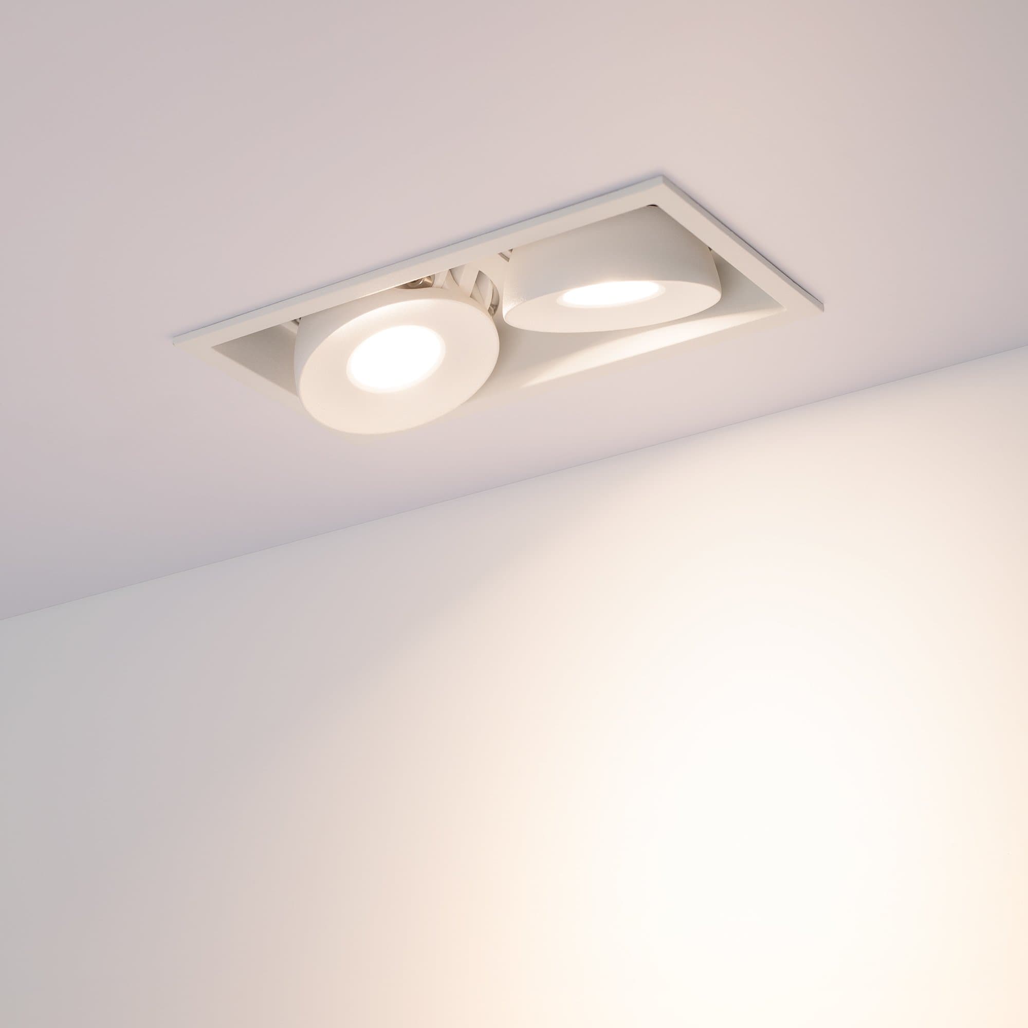 Arlight Светильник CL-SIMPLE-S148x80-2x9W Warm3000 (WH, 45 deg) (IP20 Металл, 3 года) 026876 — миниатюра 7