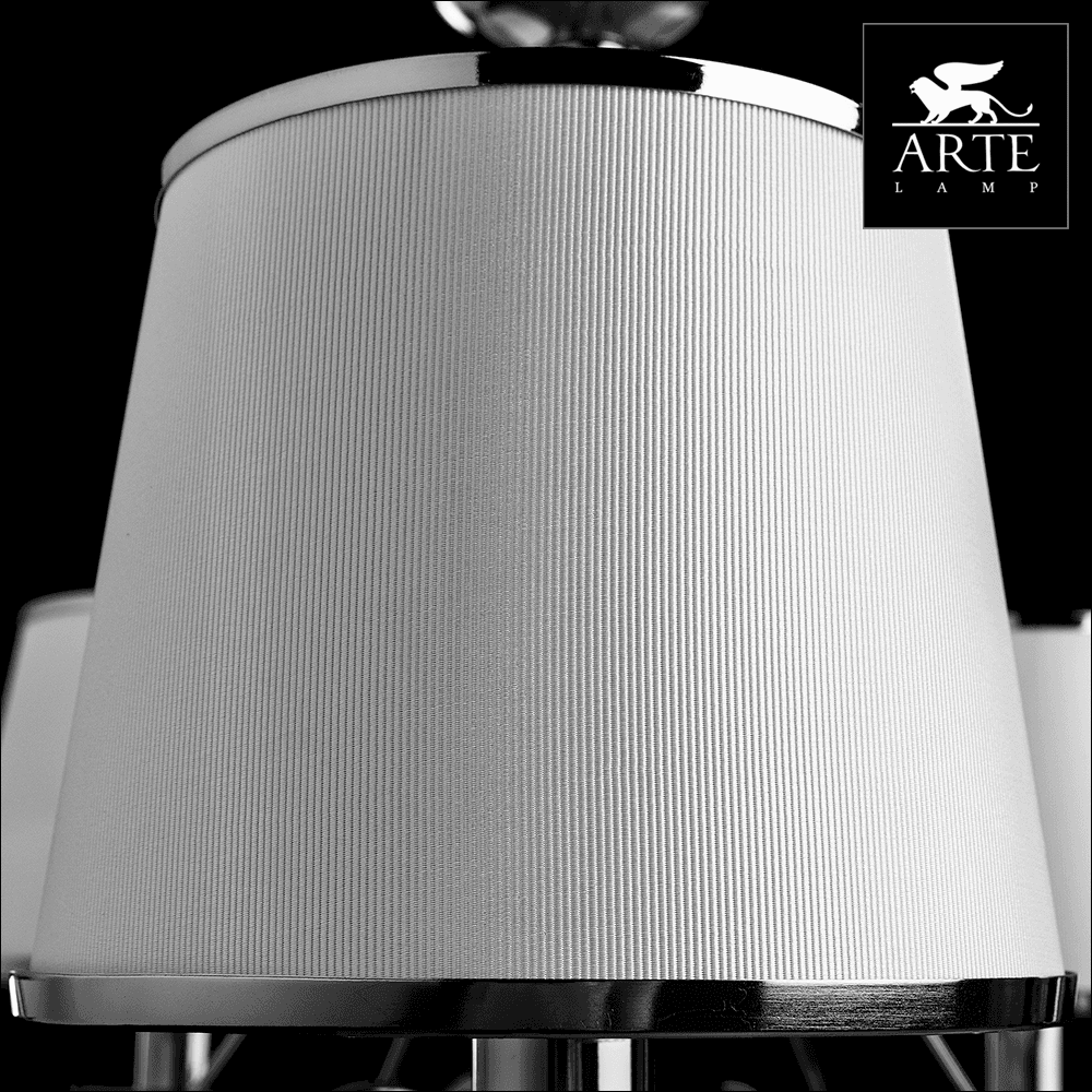 Arte Lamp Aurora Хром/Белая Люстра 40W E14 A1150LM-5CC — миниатюра 3