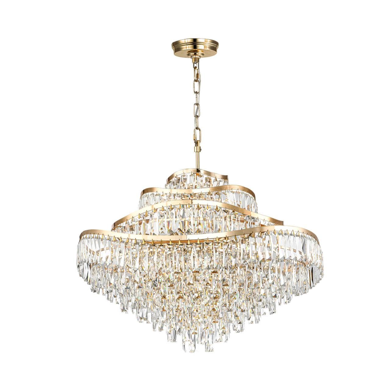 Odeon Light 5073/25 HALL (В 2-Х КОРОБКАХ) ODL24 505 золото/прозрачный/металл/хрусталь Люстра E14 25*40W WAYTA