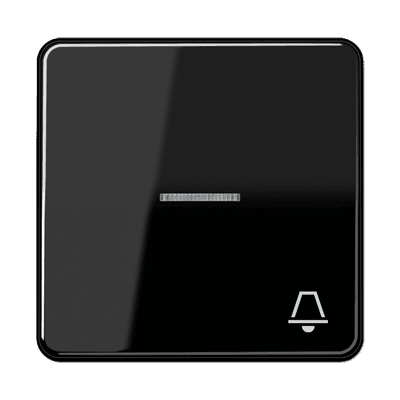 JUNG CD 500/CD plus Черная Клавиша 1-ая с/п с символом ЗВОНОК CD590KO5KSW