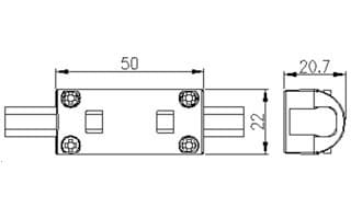 Arlight Соединитель прямой ARL-CLEAR-Mini-Line (16x8mm) (Металл) 022704 — миниатюра 4