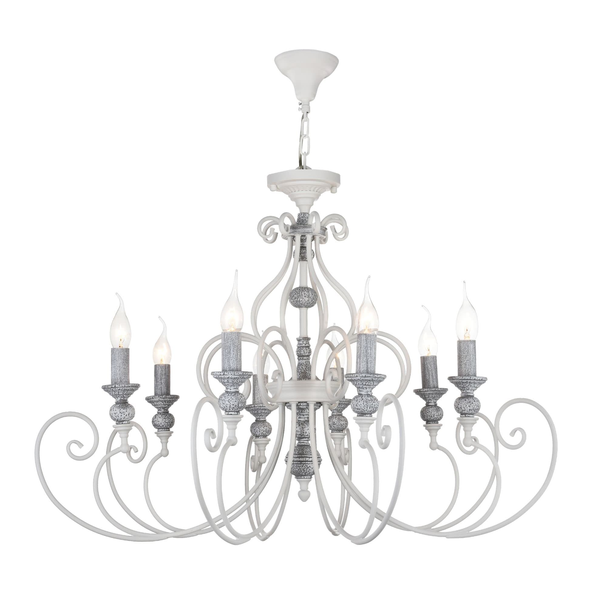 Maytoni Elegant Karina Белый Люстра 8xE14 60W ARM631-PL-08-W — миниатюра 3