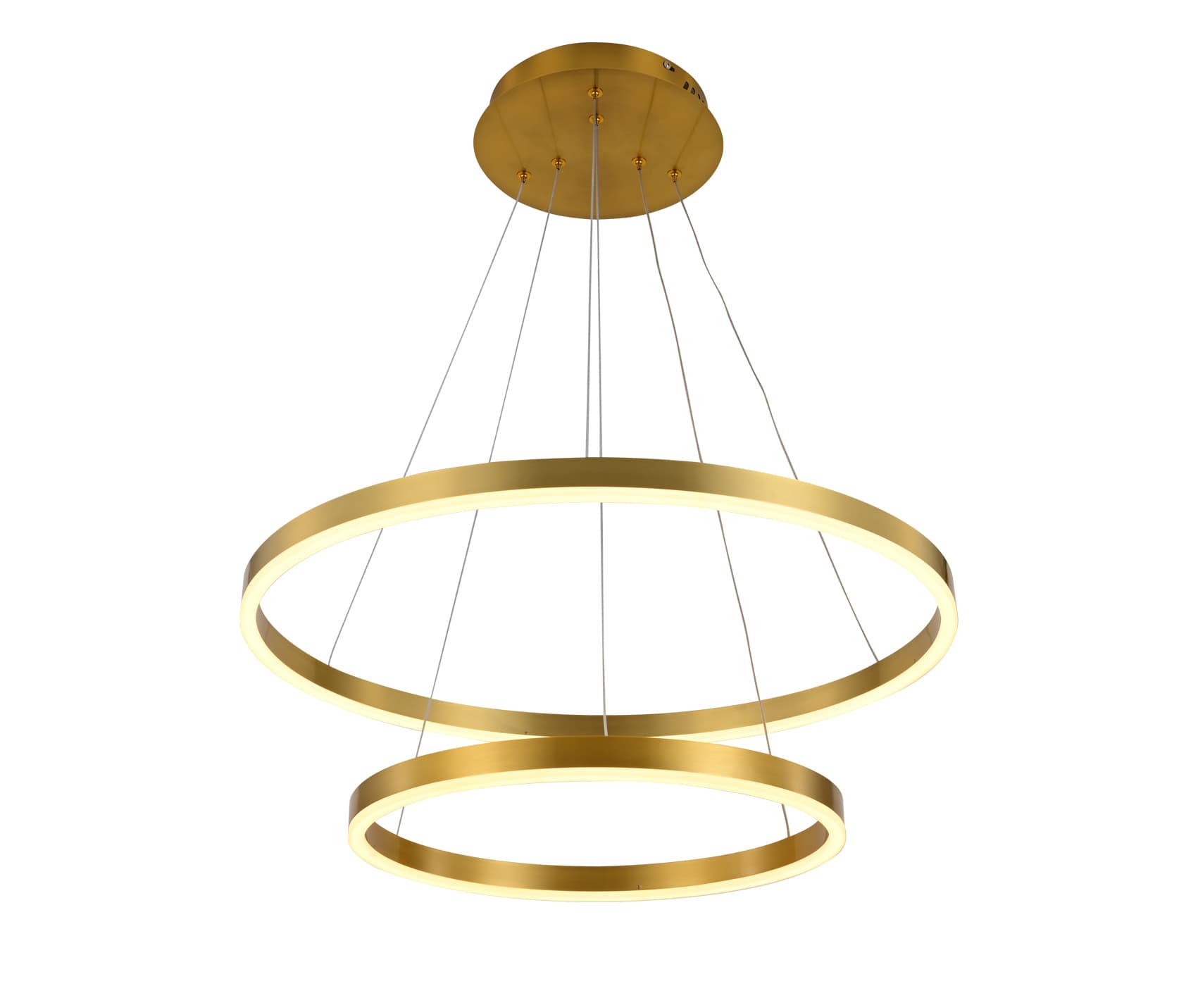 Kink Light 08219,36A(3000K) Подвес диммируемый Тор латунь d60+40 h200 Led 60W (3000K) с пультом ДУ