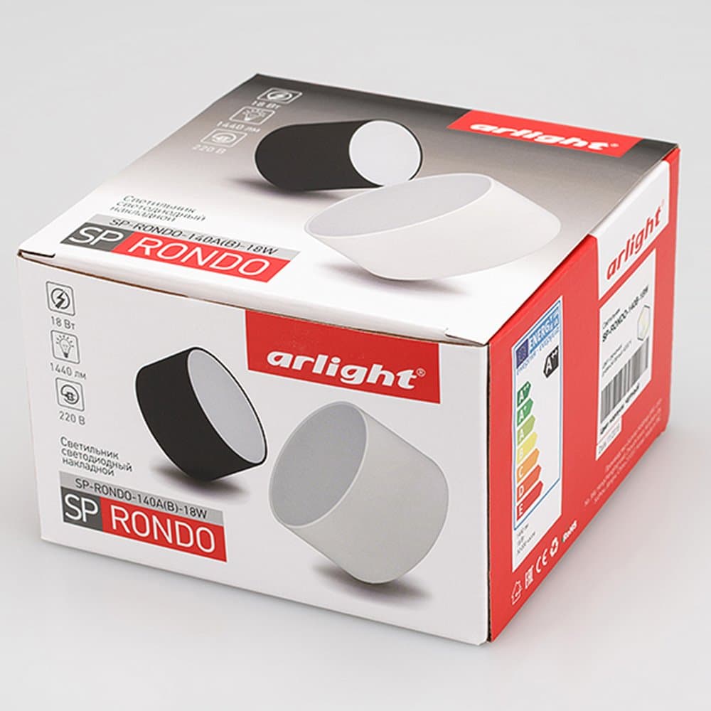 Arlight Светильник SP-RONDO-140B-18W Warm White (IP40 Металл, 3 года) 022903 — миниатюра 4