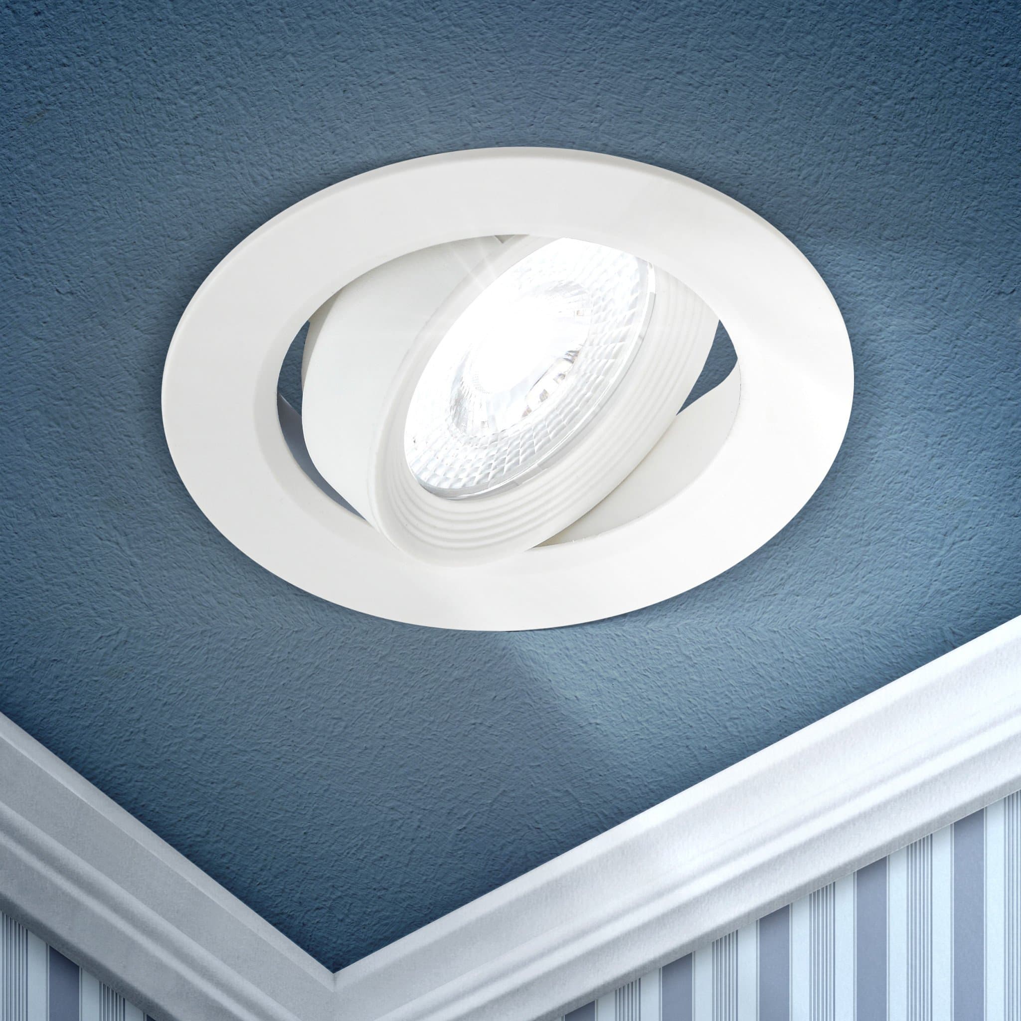 ЭРА KL LED 22A-5 4K WH Белый Светильник светодиодный круглый поворотн. LED SMD 5W 4000K