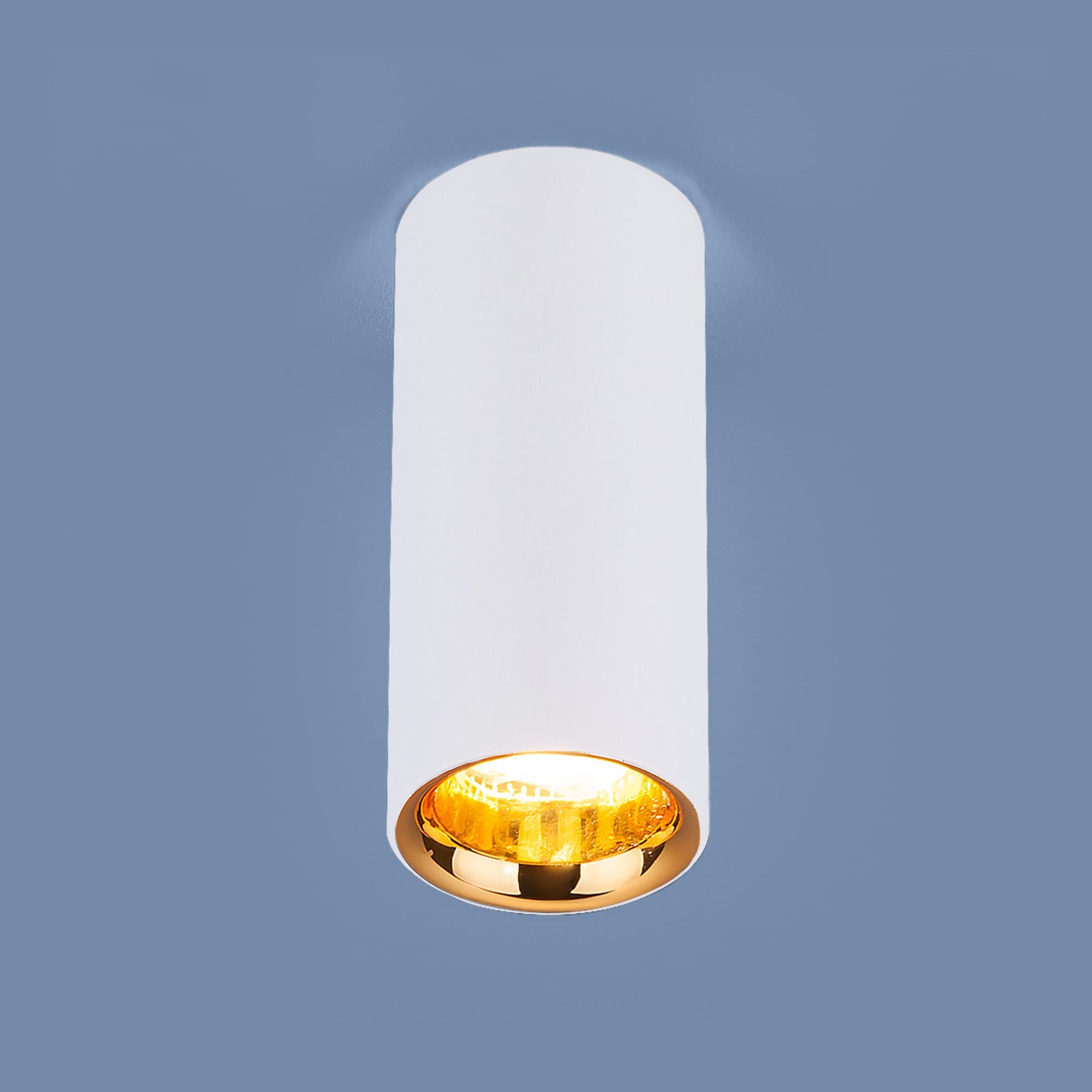 Elektrostandard DLR030 12W 4200K / Светильник светодиодный стационарный белый матовый/золото a040669