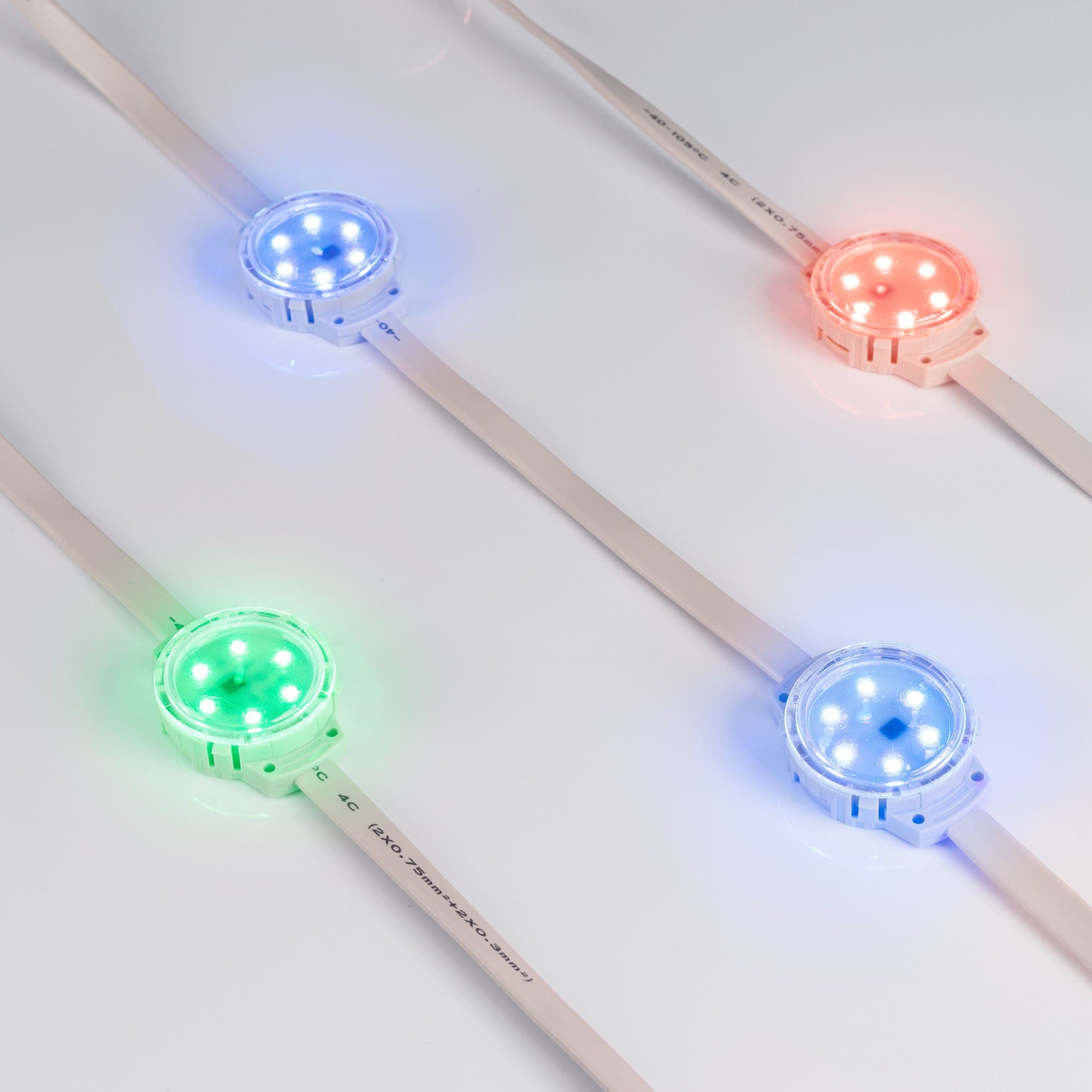 Arlight Модуль управляемый SOLEX-SPI-3535-6-24V RGB 120deg (D40x16mm, 1.5W, IP67) (-) 029103