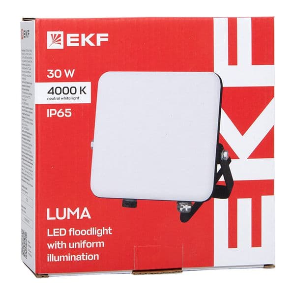 EKF Прожектор светодиодный СДО-4003 30Вт 4000К IP65 с равномерной засветкой LUMA — миниатюра 14