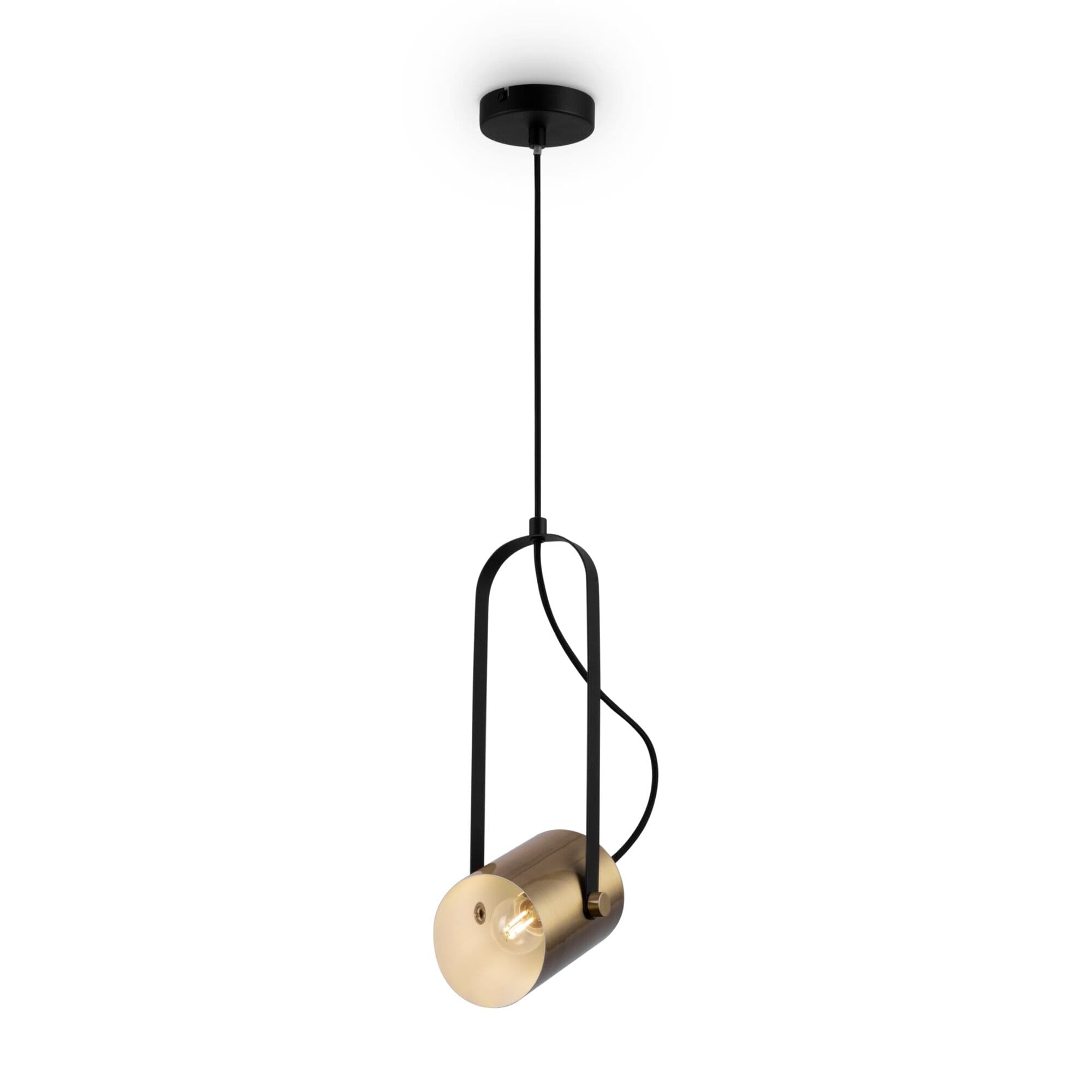 Freya Loft Черный и Латунь Светильник подвесной FR4004PL-01BBS — миниатюра 2