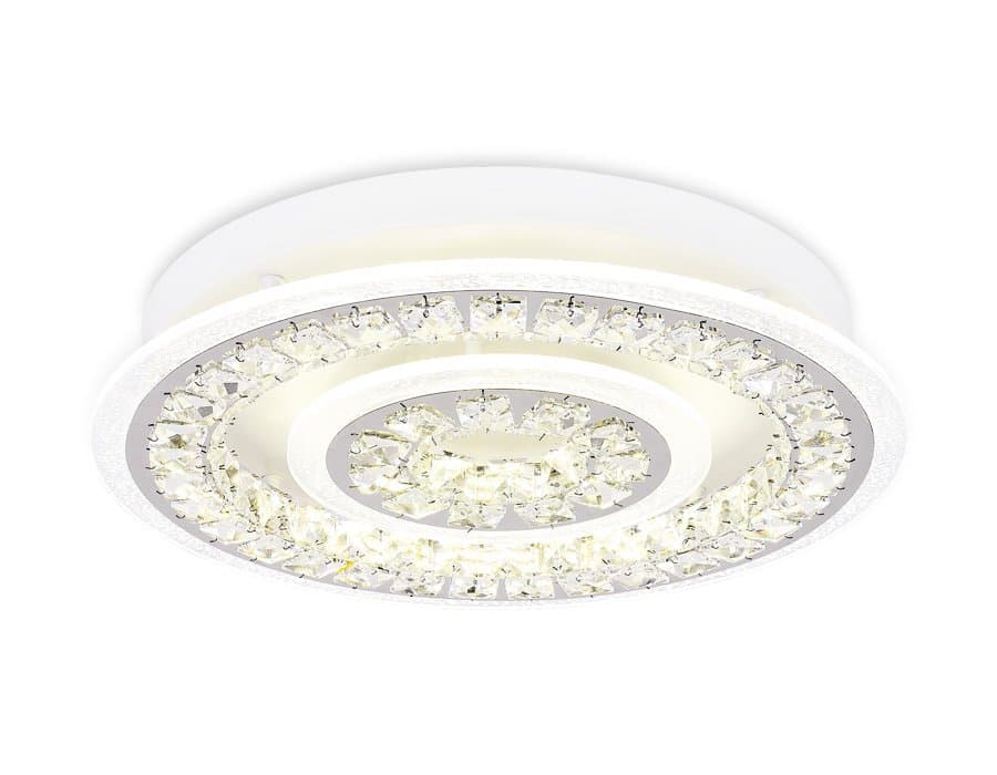 Ambrella Потолочный светодиодный светильник с пультом FA154 WH белый 114W D500*90 (ПДУ РАДИО 2.4)