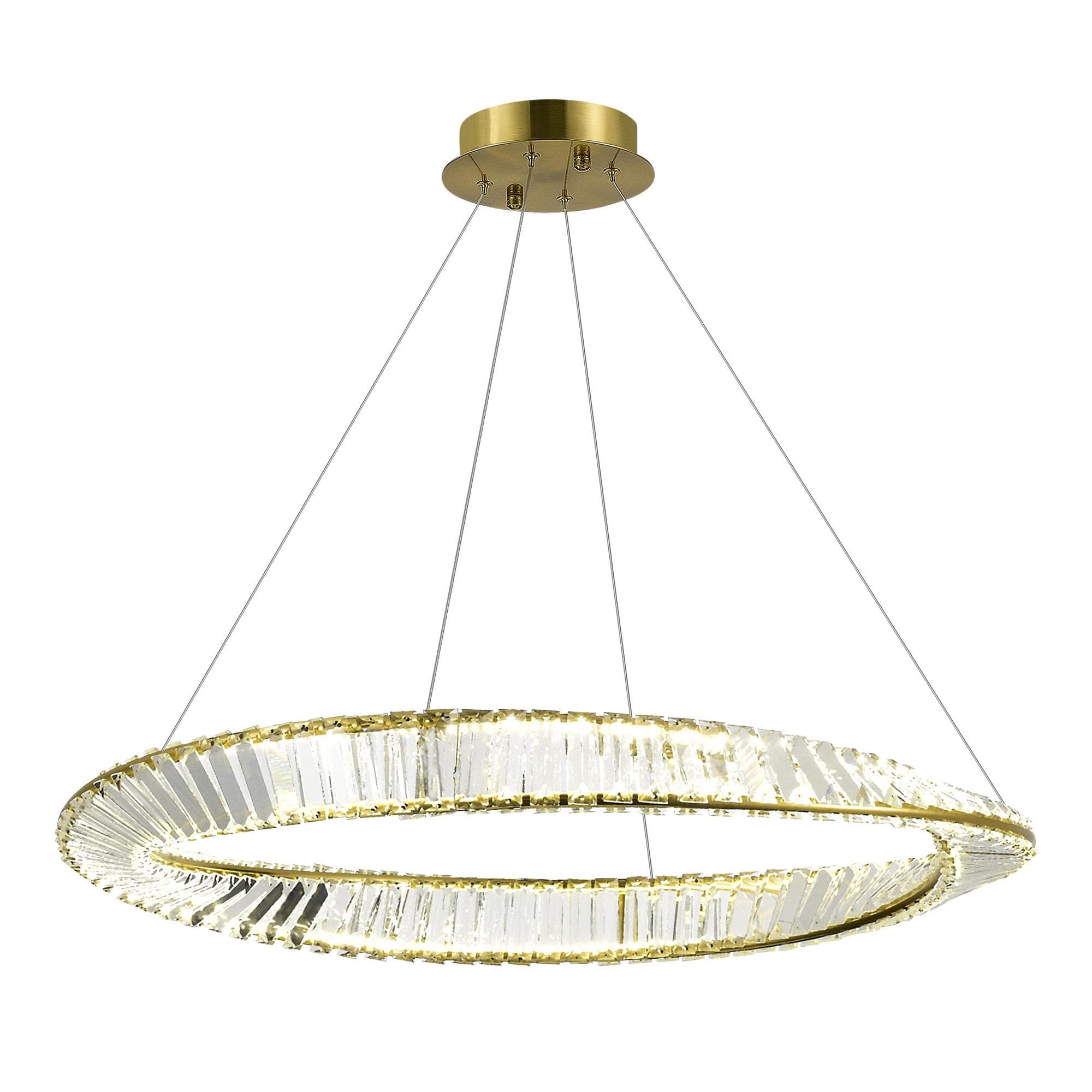 ST LUCE SL6204.311.01 Светильник подвесной Латунь/Прозрачный LED 1*45W 4000K