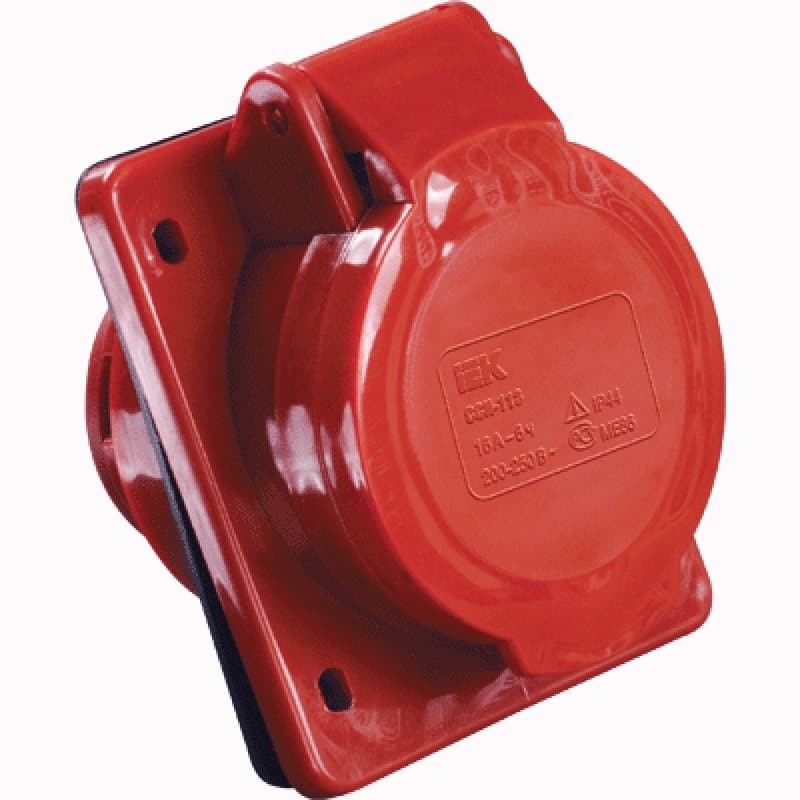IEK Розетка встраиваемая ССИ-415 16А-6ч/200/346-240/415В 3Р+PЕ+N IP44 MAGNUM — миниатюра 2